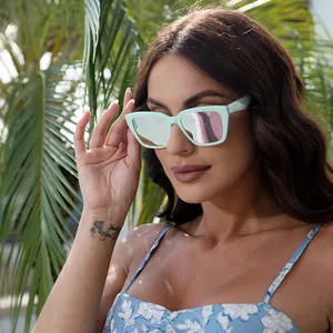 Designer Shades Berühmte Mixer Marken Luxus Pins Sonnenbrillen Frauen Retro Rechteck Schatten Dicker Acetat Rahmen