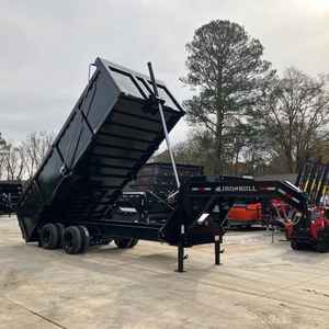 Remolque Volquete de Cuello de Cisne 8×20 24.9K, el Más Vendido del 2026, con Ejes Dobles en Tándem, Laterales de 4 pies y Elevador Telescópico - Product Image 2