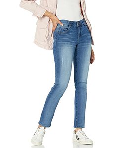 Hot Sale Houston Curvy Straight Breathable <b>Denim</b> Jeans Medium Wash Ripped Colombian Women High Waist High <b>Stretch</b> - Product Image 1