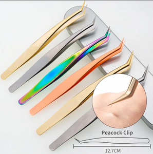 Soporte de pinzas de volumen, soporte de pinzas de pestañas doradas, caja de pinzas de extensión de pestañas de ANAAIF - Product Image 1