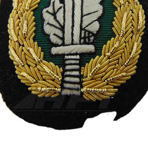 Badge de blazer brodé en fil de bullion, élégant, pour club scolaire, fil d'or, badge de blazer en fil de bullion, accessoire élégant pour veste - Product Image 6