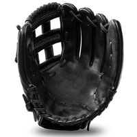 Guantes de Béisbol de Cuero Vacuno Negro de 12 Pulgadas, Guantes de Béisbol para el Campo Interior, Gran Venta