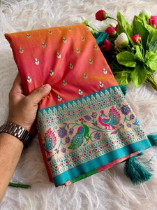 Exclusive Paithani With Zari Work <b>Saree</b> Woman Fashion Manufacturer From Surat At Lowest Rate - Product Image 4
