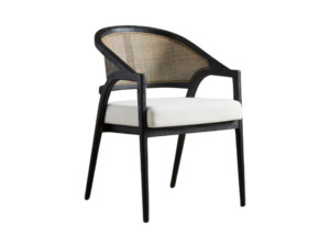 Sillón de comedor Oskar Cane americano moderno de diseño danés, muebles de sala de estar Vintage de madera maciza para comedor, hogar y oficina - Product Image 2