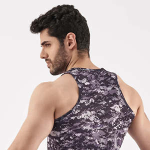 Camiseta sin mangas informal sin mangas de talla grande para hombre, transpirable, de secado rápido, para entrenamiento, gimnasio, Fitness, ropa deportiva, precio bajo al por mayor - Product Image 5