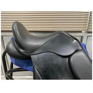 Selle de dressage en cuir indien de haute qualité pour l'équitation, noir brun, taille et logo personnalisés - Product Image 2
