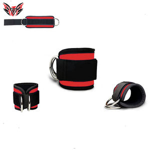 Fabricant OEM, sangles de cheville en néoprène rembourré avec anneau en D pour l'haltérophilie, la salle de sport, le fitness et l'entraînement. - Product Image 2
