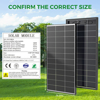 Paneles Solares Fotovoltaicos Monocristalinos de 150W/200W/220W Tipo N Bifaciales de Media Celda para Uso Doméstico, Disponibles en Almacén de la UE