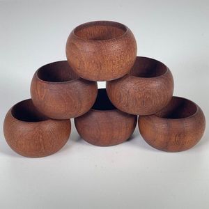 Servilleteros de madera de Casa de Campo rústica tradicional hechos a mano para decoración de mesa de comedor boda banquete fiesta eventos elegantes - Product Image 3