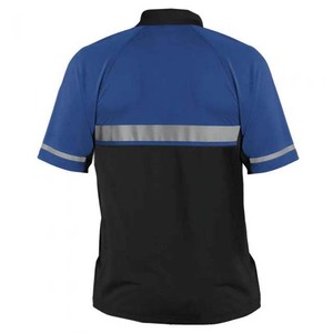 Contrast Two Color Reflective Short Sleeve <b>Polo</b> Collar Workwear Uniforms Unisex T Shirts For Sale - Product Image 5