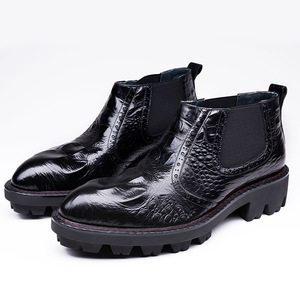 Chaussures habillées de luxe en cuir véritable pour hommes – Chaussures officielles en cuir de vachette pour affaires, style Oxford classique, pour mariage et bureau - Product Image 1