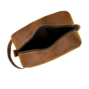 Neceser de cuero auténtico de diseño elegante superior disponible al mejor precio al por mayor - Product Image 1
