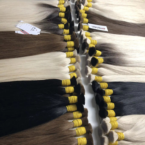 Extensiones de cabello a granel de doble calidad Ombre Color 50cm cabello vietnamita crudo 100% de alta calidad - Product Image 1