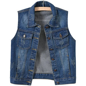 Gilet en toile denim pour homme grande taille fabriqué en usine avec vêtements d'extérieur décontractés chauffants respirants - Product Image 2