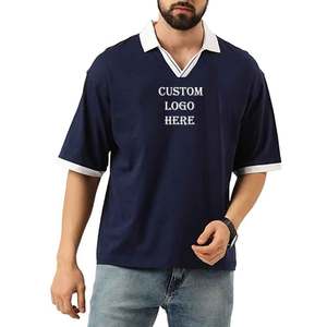 100% coton respirant confort T-shirts Logo personnalisé pour un look professionnel de marque gamme de polos de couleurs classiques - Product Image 1