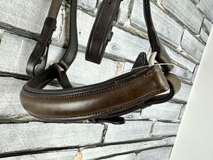 Excelsior anatomic หนังงูงูม้าสีน้ำตาลบังเหียนหนังแบบแฟลชสายบังเหียนขนาดรวมผลิตภัณฑ์ม้าของผู้ผลิต - Product Image 5