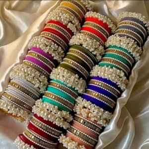 Vente en gros d'ensemble de bracelets de style indien Churiya pour mariage dernier modèle bijoux pour femmes fabriqués à la main ensembles de bracelets de mariée pour dames - Product Image 6
