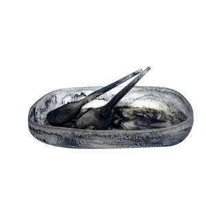 Juego de servidor de ensalada de resina hecho a mano de primera calidad Apto para lavavajillas y personalizable para Decoración de cocina y propósito de regalo - Product Image 4