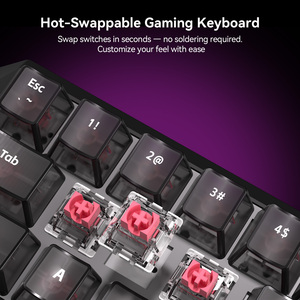 Teclado Gaming Magnético con Cable Flux 68, 65% de Teclas, Efecto Hall, Montaje Gasket, RGB, 8000Hz, Rapid Trigger, SOCD, Snap Tap - Product Image 2