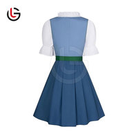 Costume d'Oktoberfest allemand pour femmes, de haute qualité, directement de l'usine, en coton 100%, respirant, décontracté, en une ou deux pièces, longueur genou, pour l'été