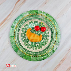 Mantel Individual tejido de nácar Natural para decoración de gran oferta, manteles de ratán trenzados redondos en la cocina - Product Image 5