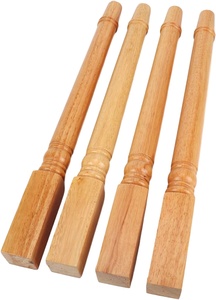 Postes de patas de muebles de madera minimalistas modernos estilo francés para baño Vietnam OEM ODM soporte perchas de madera - Product Image 4