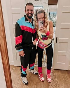 Ensemble de survêtement décontracté pour homme, style années 90, avec capuche, coupe-vent années 70, costume de Halloween, ensemble hip-hop 2 pièces - Product Image 6