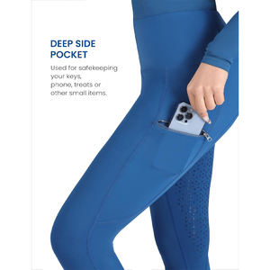 Custom Logo Horse Riding Breeches Women's Equestrian Leggings Eco-friendly Riding Tights Women Equestrian Jodhpur & Breeches - Product Image 3