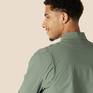 Blouson aviateur zippé léger et extensible de coupe décontractée pour homme - Product Image 4