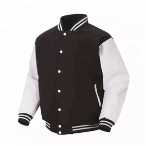 GAF personalizar venta al por mayor abrigos de invierno en blanco para hombre Letterman Team Plain Varsity chaquetas de talla grande para adultos - Product Image 2
