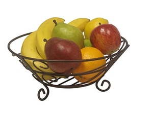 Fournisseur de panier à fruits en métal de forme personnalisée, plateau de Table de haute qualité de luxe fantaisie élégant panier à fruits en métal classique - Product Image 6