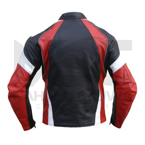 Vestes de moto en cuir fabriquées par des professionnels, vêtements de sport respirants et coupe-vent, logo personnalisé, prix bas - Product Image 3