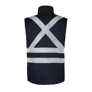 <span class=keywords><strong>Chaleco</strong></span> de Trabajo Reflectante de <span class=keywords><strong>Alta</strong></span> <span class=keywords><strong>Visibilidad</strong></span>, Antiestático y Resistente a las Llamas, de Modacrílico, para la Industria de la Energía, la Construcción y las Utilidades - Product Image 6