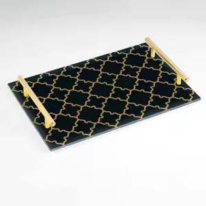 Bandeja de Servir Comida Navideña de Aluminio, Plato de Metal Artesanal para Decoración de Mesa, Diseño Moderno para Bodas, Restaurantes y Uso Doméstico - Product Image 3