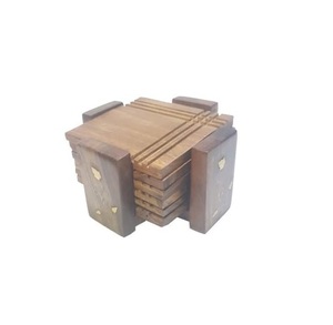 ที่รองแก้วไม้ทำด้วยมือสำหรับบ้านโรงแรมถ้วยชากาแฟบนโต๊ะอาหาร - Product Image 4