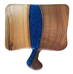 Bloques de cortar de madera envueltos en resina de diseño único Artesanías de calidad para la cocina casera de La India para cortar madera - Product Image 1