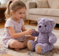 Peluche IA, Peluche aux Yeux Émotionnels avec GPT et Son Tactile Interactif, Répétition, Gyroscope, Rechargeable USB-C