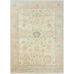 Tapis en laine noué à la main Aalam, motif médaillon rouge-orange, kilim abstrait fait main pour la maison, 9x12 rectangulaire, idéal pour adolescents, entrée et couloir - Product Image 1