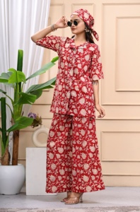 Bloc floral imprimé Western Indian Summer robe en coton pour les femmes porter Midi longueur tissé taille décoration robes lavables - Product Image 4