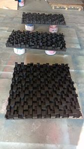 Diffuseur acoustique de panneau mural acoustique en bois insonorisé <span class=keywords><strong>Triangle</strong></span> 3D - Product Image 4