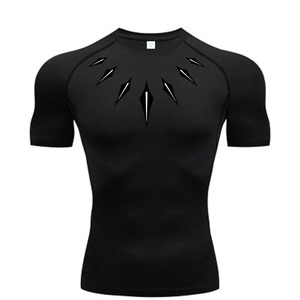 Camisa transpirable de verano de alta calidad con estampado elegante de primera calidad para hombres Rash Guard 2025 nuevo personalizar Casual Jogging Wear - Product Image 2