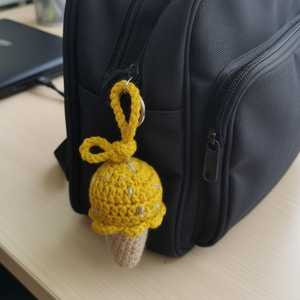 Crochet Ice Cream Keychain DIY <b>Bag</b> Accessory <b>Charm</b> - Product Image 6