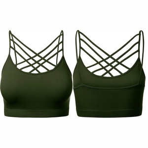 Recién llegado, Sujetador deportivo para mujer hecho a medida, ropa de entrenamiento MOQ baja con el mejor precio y Sujetador deportivo de patrón sólido - Product Image 1