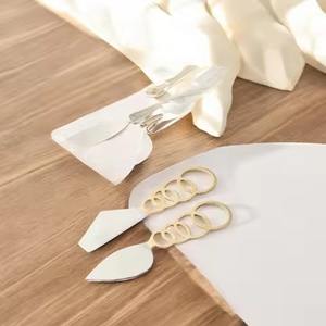 Juego de Cuchillos para Queso de Diseño Elegante, Multiusos, de Metal y Madera, Herramientas de Alta Calidad - Product Image 5