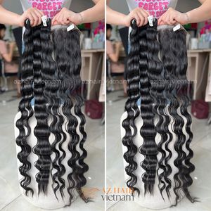 Vente en gros Extensions de cheveux trame standard double profonde lâche de qualité supérieure cheveux humains avec style ondulé - Product Image 4