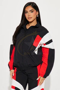 High Street Style Hommes et Femmes Nylon Jogging Sportswear Zip Coupe-Vent Survêtement pour la course et l'exercice - Product Image 5