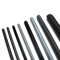 M6-M22 2000mm Grade 4.8 Carbon Steel Threaded Rods & Studs Fully Threaded Left/Right Hand Black Zinc Plated OEM THV