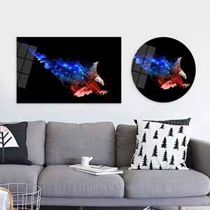 Elegante Obra de Arte Impresa en Lienzo: Decoración Patriótica Moderna para el Hogar, ARTE EN VIDRIO TEMPLADO - Product Image 1