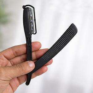 Navaja de Afeitar Profesional Desechable con Mango de Plástico Azul, Herramienta de Afeitado para Barbería, OEM - Product Image 3