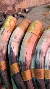 Tasse en corne de buffle faite à la main de qualité supérieure artisanat naturel pour la bière et le café corne à boire Viking polie d'Inde meilleur prix - Product Image 4